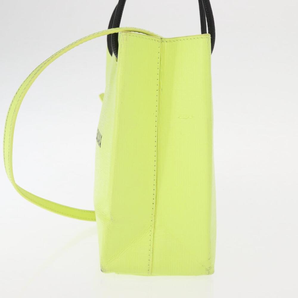 BALENCIAGA Tote Bag Leather 2way Yellow 572411 Auth bs31818 - Picture 3 of 16